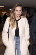 ELIZABETH OLSEN at LAX Airport in Los Angeles 01/22/2017