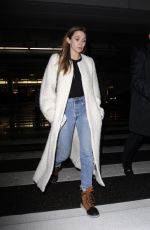 ELIZABETH OLSEN at LAX Airport in Los Angeles 01/22/2017