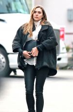 ELIZABETH OLSEN Out and About in Los Angeles 01/10/2017