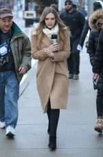 ELIZABETH OLSEN Out and About in Park City 01/20/2016