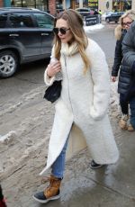 ELIZABETH OLSEN Out and About in Park City 01/22/2016