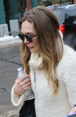 ELIZABETH OLSEN Out and About in Park City 01/22/2016