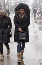 ELIZABETH OLSEN Out in Park City 01/21/2017