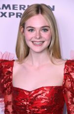 ELLE FANNING at Harper