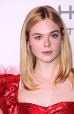 ELLE FANNING at Harper