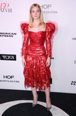 ELLE FANNING at Harper