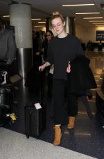 ELLE FANNING at Los Angeles International Airport 01/26/2017