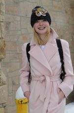 ELLE FANNING Out and About in Park City 01/22/2017