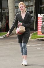 ELLE FANNING Out and About in Studio City 01/18/2017