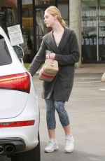 ELLE FANNING Out and About in Studio City 01/18/2017