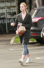 ELLE FANNING Out and About in Studio City 01/18/2017