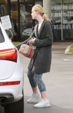 ELLE FANNING Out and About in Studio City 01/18/2017