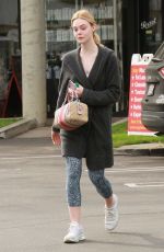 ELLE FANNING Out and About in Studio City 01/18/2017