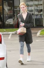 ELLE FANNING Out and About in Studio City 01/18/2017