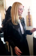 ELLE FANNING Out for Lunch in Park City 01/23/2017