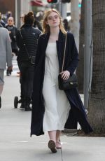 ELLE FANNING Out Shopping in Beverly Hills 01/21/2017