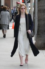 ELLE FANNING Out Shopping in Beverly Hills 01/21/2017