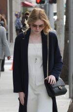 ELLE FANNING Out Shopping in Beverly Hills 01/21/2017