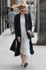 ELLE FANNING Out Shopping in Beverly Hills 01/21/2017