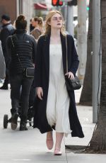 ELLE FANNING Out Shopping in Beverly Hills 01/21/2017