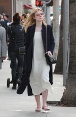 ELLE FANNING Out Shopping in Beverly Hills 01/21/2017