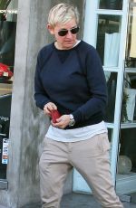 ELLEN DEGENERES Out and About in West Hollywood 01/06/2017