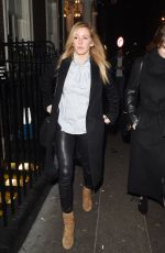 ELLIE GOULDING Leaves Arts Club Private Members Bar and Restaurant in London 01/26/2017