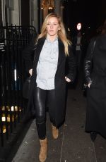 ELLIE GOULDING Leaves Arts Club Private Members Bar and Restaurant in London 01/26/2017