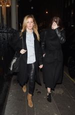 ELLIE GOULDING Leaves Arts Club Private Members Bar and Restaurant in London 01/26/2017