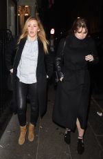 ELLIE GOULDING Leaves Arts Club Private Members Bar and Restaurant in London 01/26/2017