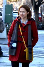 ELLIE KEMPER on the Set of 