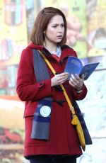 ELLIE KEMPER on the Set of 