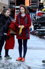 ELLIE KEMPER on the Set of 