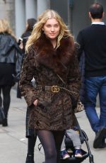 ELSA HOSK Out in New York 01/12/2017