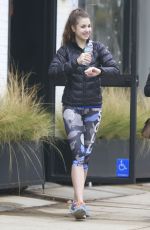 EMERSON TENNEY Leaves a Gym in Studio City 01/02/2017