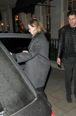 EMILY BLUNT and John Krasinski Out for Dinner at 34 Restaurant in London 01/25/2017