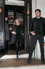 EMILY BLUNT and John Krasinski Out for Dinner at 34 Restaurant in London 01/25/2017