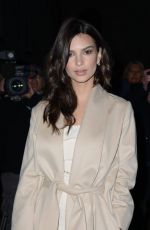 EMILY RATAJKOWSKI Arrives at Juventus Party in Milan 01/16/2017
