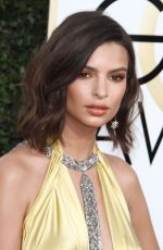 EMILY RATAJKOWSKI at 74th Annual Golden Globe Awards in Beverly Hills 01/08/2017