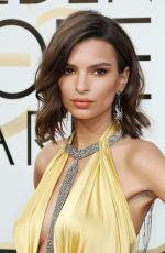 EMILY RATAJKOWSKI at 74th Annual Golden Globe Awards in Beverly Hills 01/08/2017