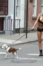 EMILY RATAJKOWSKI on the Set of a DKNY Photoshoot in New York 01/20/2017