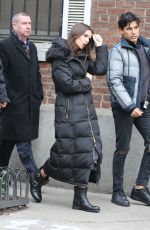 EMILY RATAJKOWSKI on the Set of a DKNY Photoshoot in New York 01/20/2017