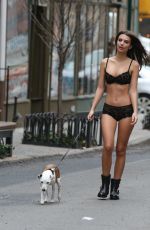 EMILY RATAJKOWSKI on the Set of a DKNY Photoshoot in New York 01/20/2017