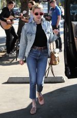 EMMA ROBERTS and Evan Peters Out for Lunch in Los Feliz 01/26/2017