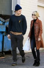 EMMA ROBERTS and Evan Peters Out in Los Angeles 01/24/2017