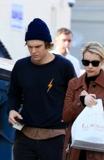 EMMA ROBERTS and Evan Peters Out in Los Angeles 01/24/2017
