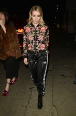 EMMA ROBERTS Arrives at Tallulah Willis