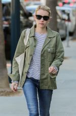 EMMA ROBERTS Out and About in West Hollywood 01/17/2017