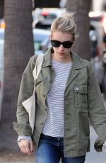 EMMA ROBERTS Out and About in West Hollywood 01/17/2017