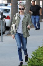 EMMA ROBERTS Out and About in West Hollywood 01/17/2017